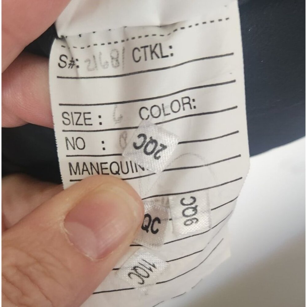 Mori Lee Madeline Gardner Women's Sz. 6 Black Bridesmaid Dress 21681 - Picture 6 of 12